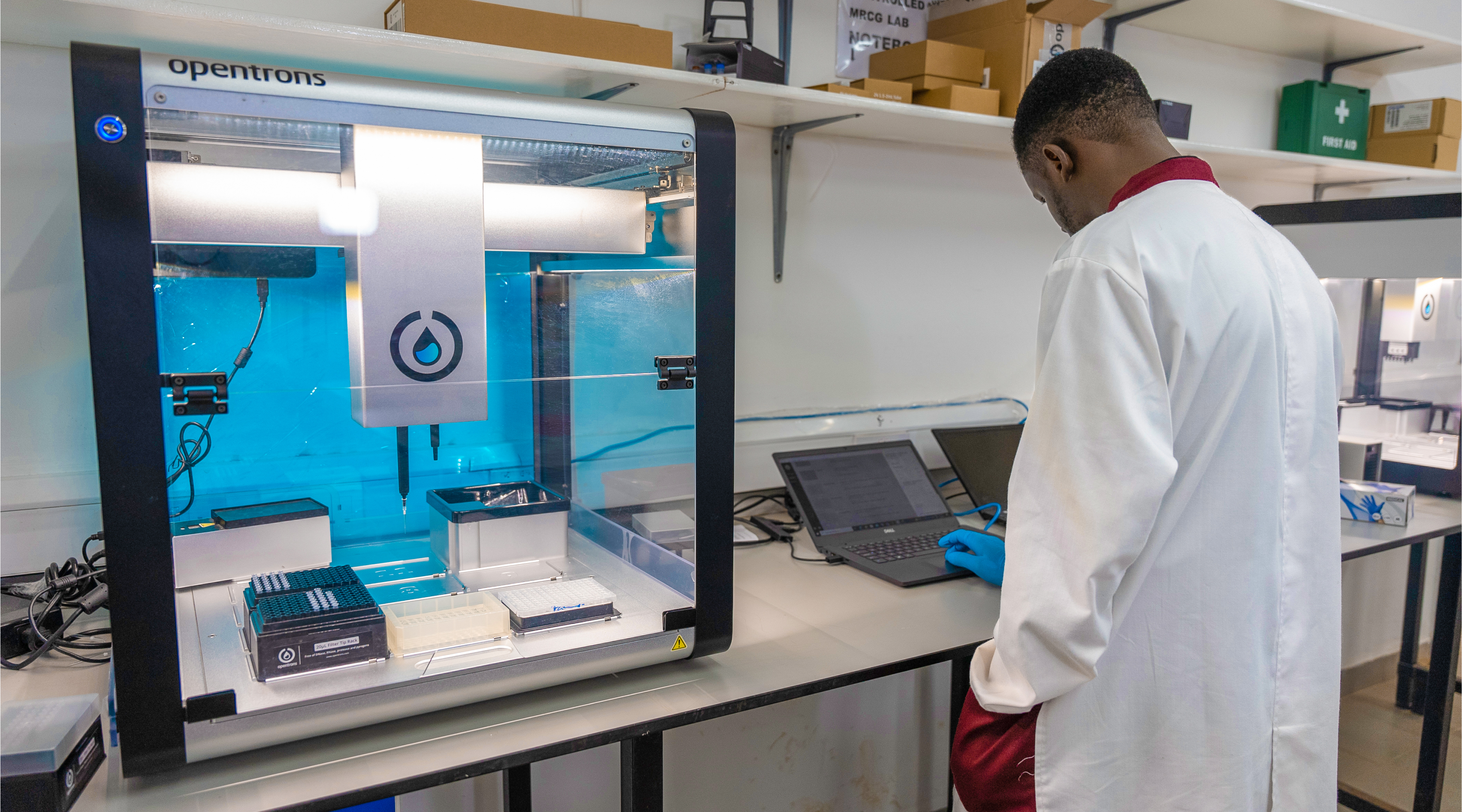 Scientist working in a lab