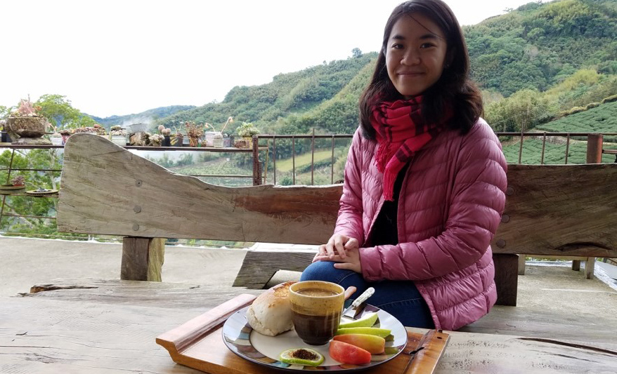 Athena Li, Helena Vrbová Scholarship recipient out in the field