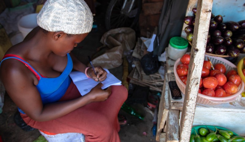 Woman selling fruit