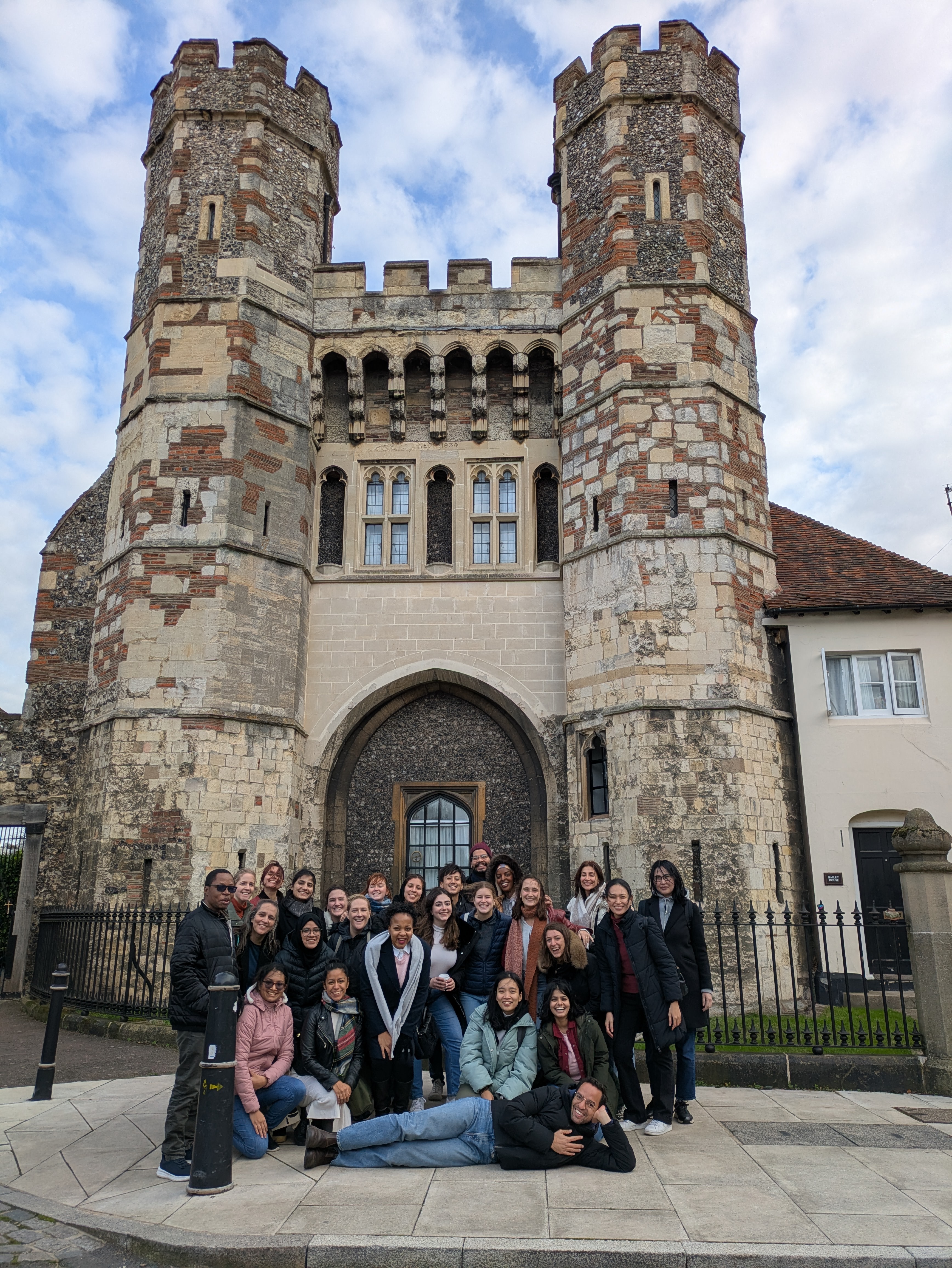 Group photo of MSc Public Health for Global Pracitce cohort 2024/25, in Canterbury