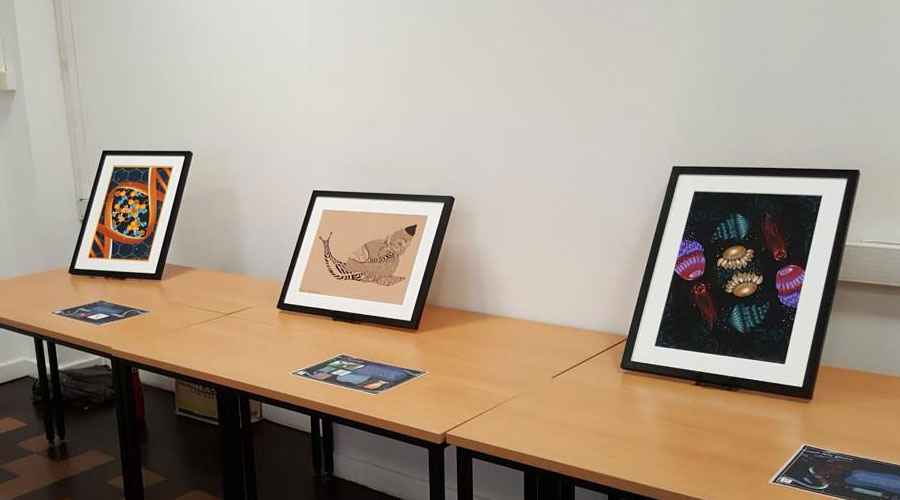 Art in Science exhibition display