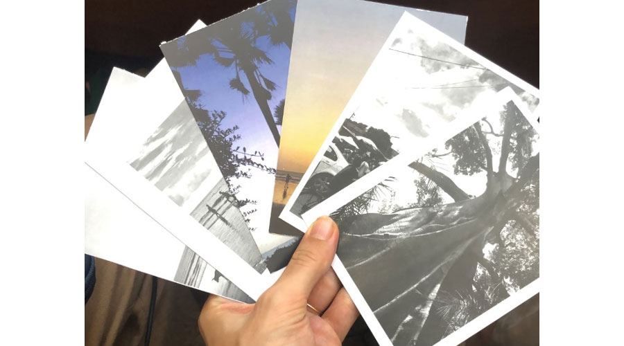 Cards printed in The Gambia to sell to tourists