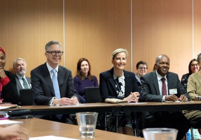 Caption: Matthew Burton and HRH the Countess of Wessex: Credit: The Queen Elizabeth Diamond Jubilee Trust