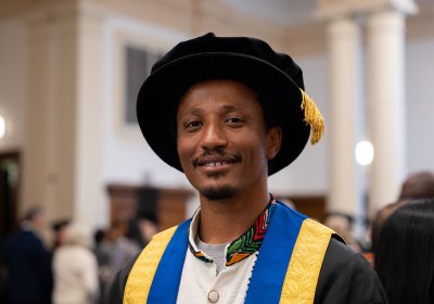 Dr Fitsum Tadesse at the LSHTM graduation ceremony