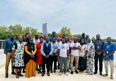 A group photograph of Retreat participants in The Gambia. 