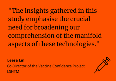 Leesa Lin said: &quot;The insights gathered in this study emphasise the crucial need for broadening our comprehension of the manifold aspects of these technologies.&quot;