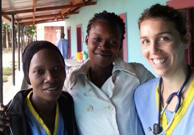 Melanie with colleagues