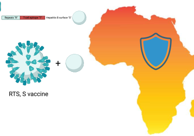 Malaria vaccine infographic.