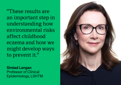 &quot;These results are an important step in understanding how environmental risks affect childhood eczema and how we might develop ways to prevent it.&quot; Sinead Langan, Professor of Clinical Epidemiology, LSHTM