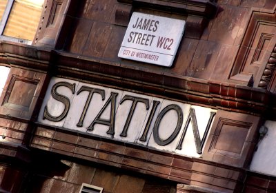 James Street road sign on a wall