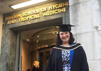 Alexandra Levitas outside of LSHTM&#039;s Keppel Street