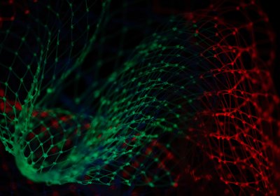 Abstract imagery of data modelling