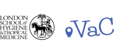 LSHTM logo and Vaccine centre logo