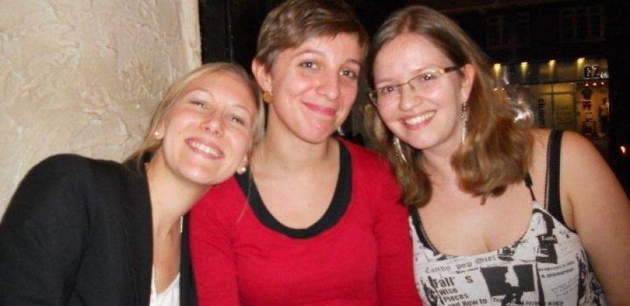 Claire (centre) with Karolina Tuomisto and Stephanie Kumpunen, two of her MSc friends. Claire (centre) with Karolina Tuomisto and Stephanie Kumpunen, two of her MSc friends in 2011.