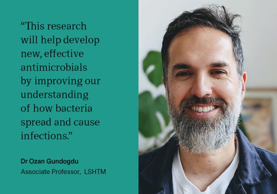 “This research will help develop new, effective antimicrobials by improving our understanding of how bacteria spread and cause infections." - Dr Ozan “This research will help develop new, effective antimicrobials by improving our understanding of how bacteria spread and cause infections." - Dr Ozan