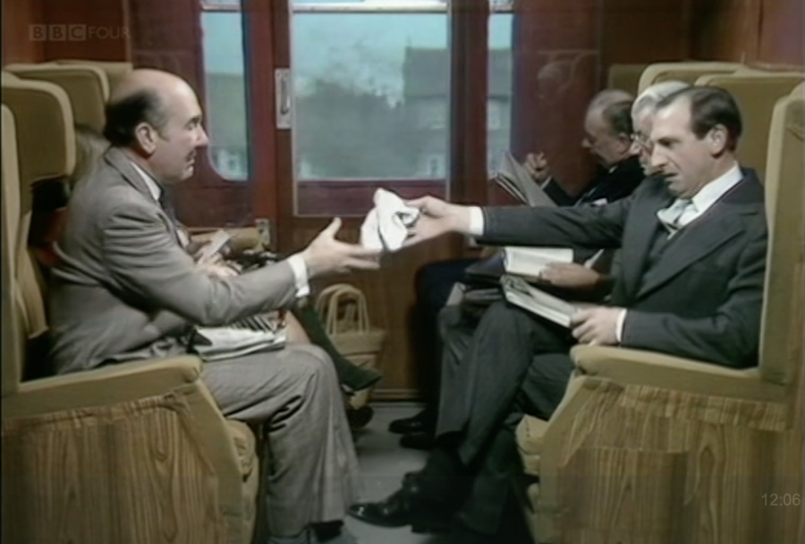 Screengrab from The Rise and Fall of Reginald Perrin (BBC 1976) Screengrab from The Rise and Fall of Reginald Perrin (BBC 1976)