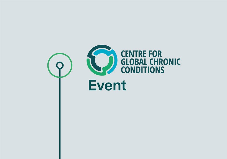 The Centre for Global Chronic Conditions logo on a gray background with 'Event' text