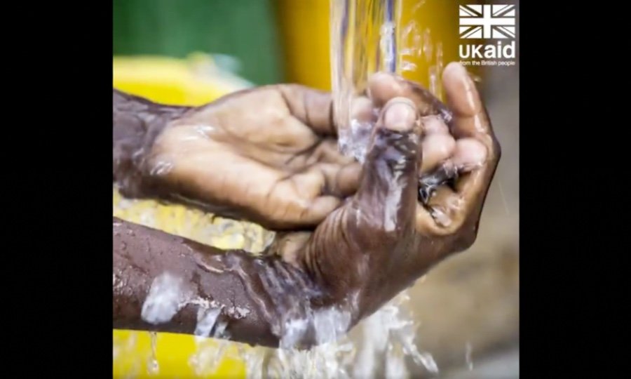 Screenshot from UKaid handwashing video Screenshot from UKaid handwashing video