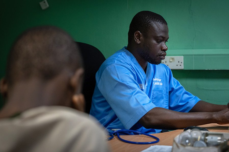 Consultation in the Keneba Clinic