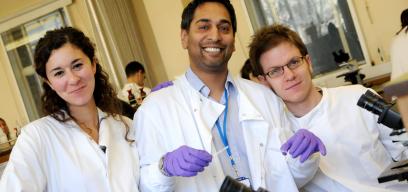 Students in labs