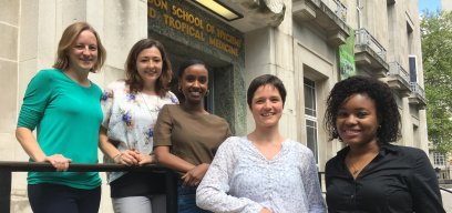 Group of students outside the Keppel Street building