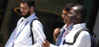 group of students outside