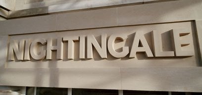 Florence Nightingale name on LSHTM building